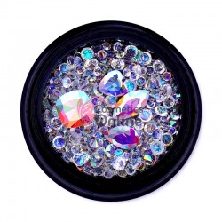 Decor pentru unghii cu Cristale 3D mixt CMX01